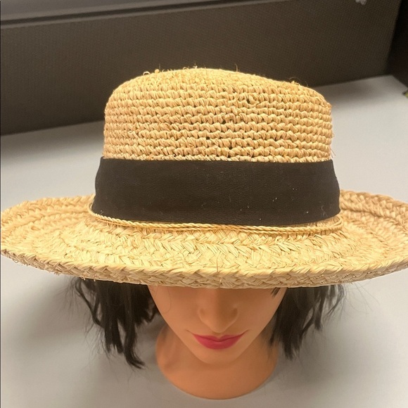 Scala Stylish Straw Hat w/ removable Black Band main image 4